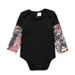 Baby Boys Romper Long Sleeve Tattoo Print