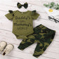 Cute 3PCS Set Newborn Baby Boy Clothes