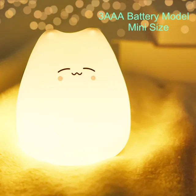 Kawaii Popular Cat Baby Mini Night Light