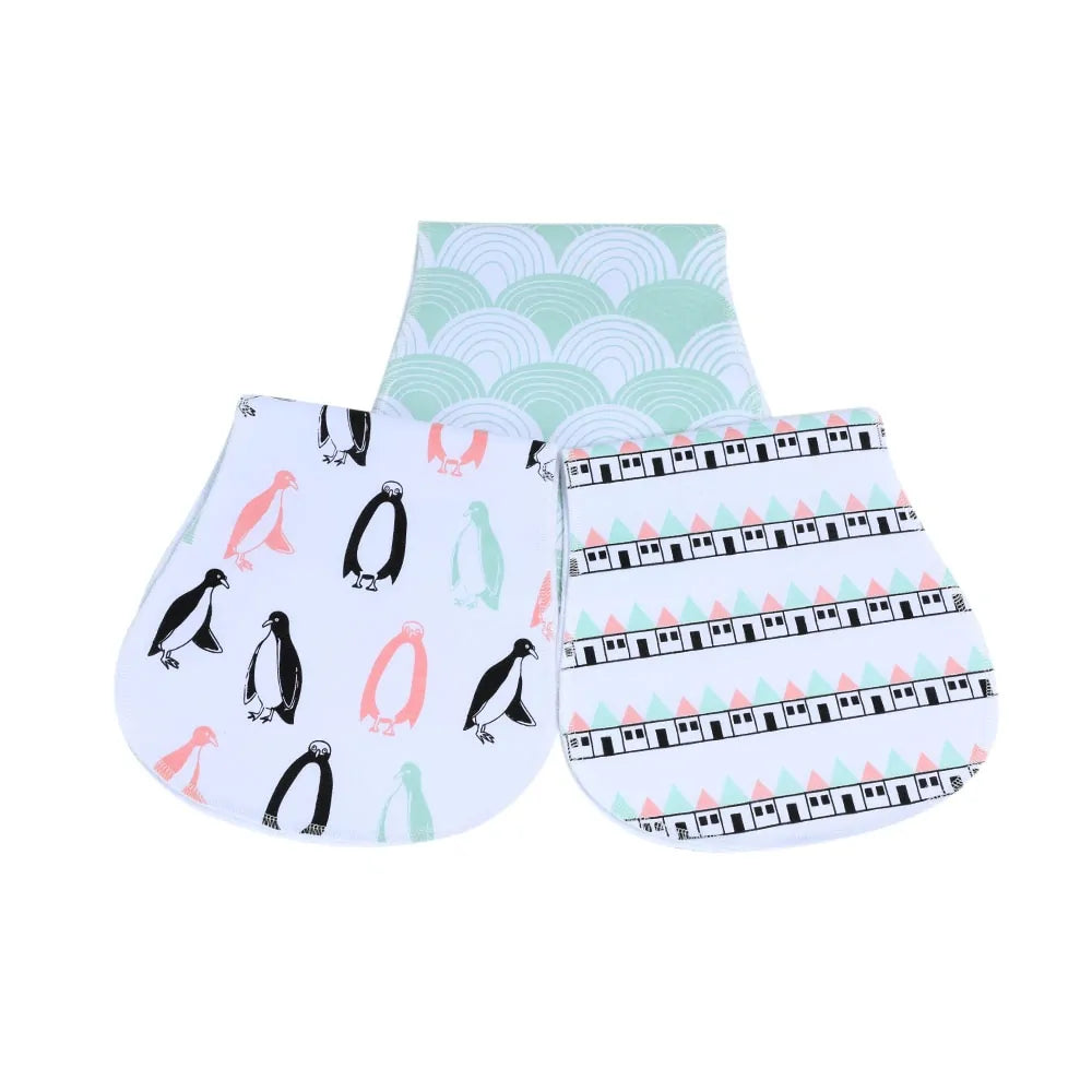 3 Pieces Soft Baby Bibs Set