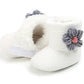 Cozy Sunflower Cotton Baby Boots