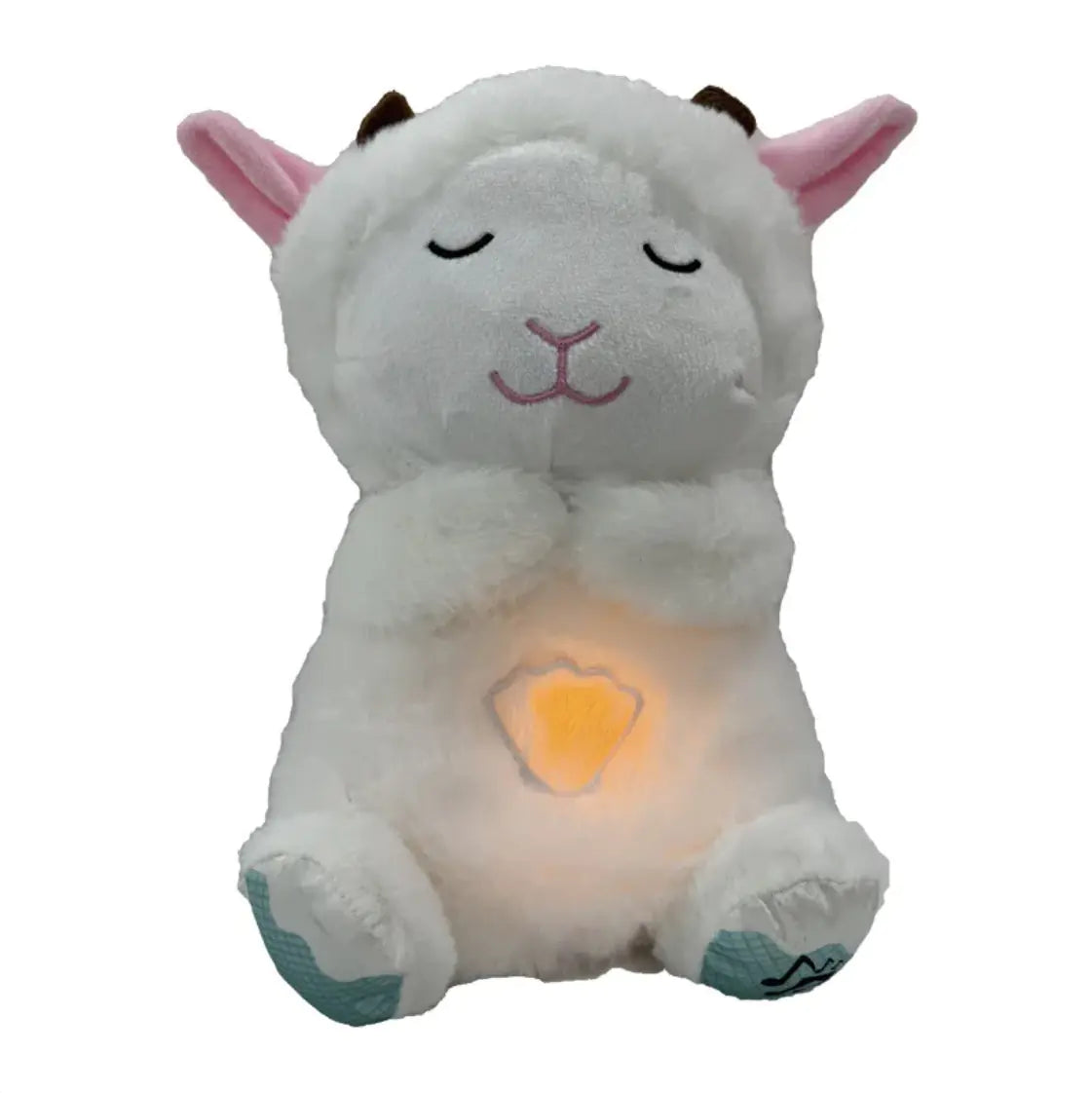 Cross-border New Breathing Lamb Baby Sleeping Soothing Sleep Music Plush Toy