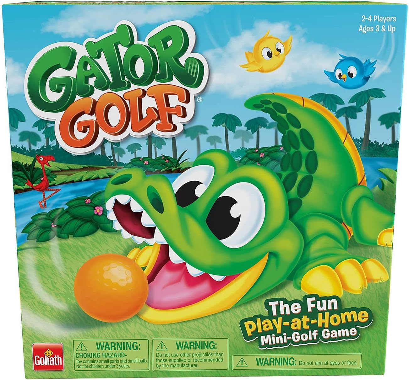 Gator Golf - Putt The Ball into The Gator's Mouth to Score Game by Goliath, Single, Gator Golf, 27 x 27 x 12.5 cm for age 3+ years