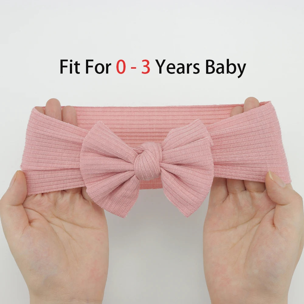 3Pcs/Lot Knit Baby Headband Bow Set