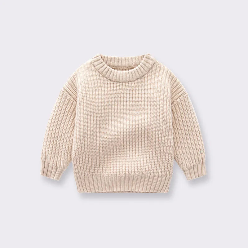 Baby Boys Girls Children Autumn And Winter Loose Knitted Coat Sweater