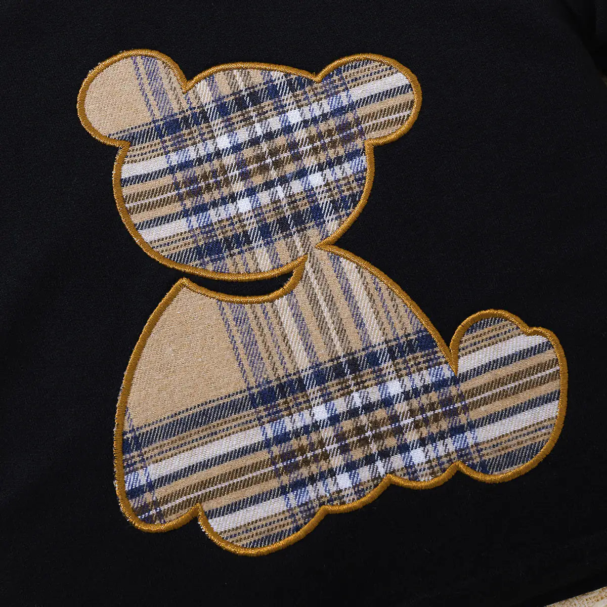 Baby Bear Graphic Round Neck Tee Set