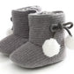 Cozy Sunflower Cotton Baby Boots