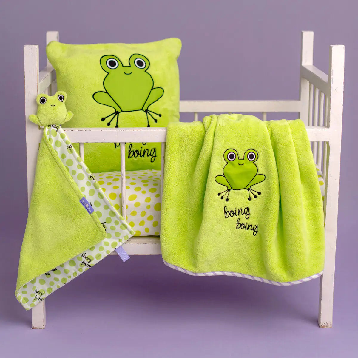 Milk&Moo Cacha Frog Baby Blanket Set