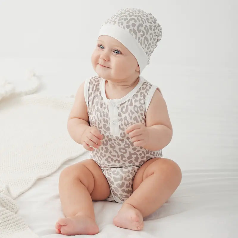 Bamboo Fiber Baby Zippered Romper