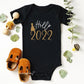 Hello 2022 Newborn Baby Bodysuit Romper