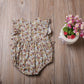 Summer Flower Baby Girls Ruffles Romper