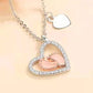 Baby Foot Heart Pendant Necklace