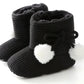 Cozy Sunflower Cotton Baby Boots