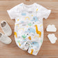 Two-piece Baby Clothes Clothing Summer Newborn Thin Baby Going Out Clothes Cartoon Strap Children's Suit