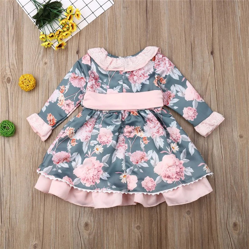 2019 Newborn Floral Dress for Baby Girl Princess Party