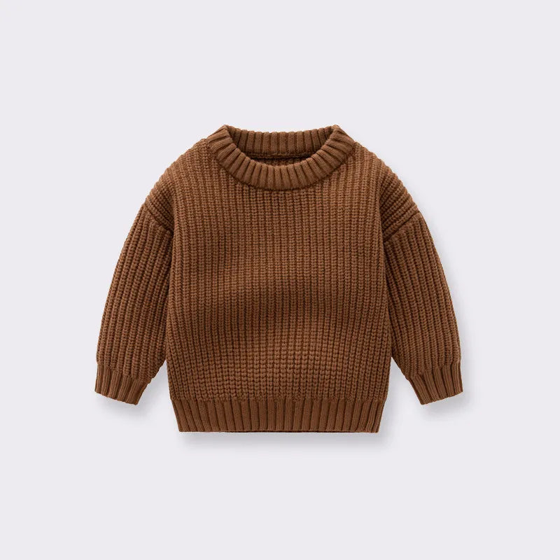 Baby Boys Girls Children Autumn And Winter Loose Knitted Coat Sweater