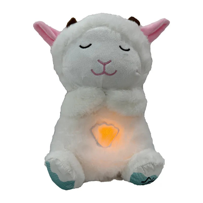 Breathing Lamb Baby Sleep Music Plush Toy