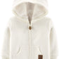 Simple Joys by Carter's Baby Hooded Sweater Jacket with Sherpa Lining 0-3 Months Oatmeal