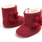 Cozy Sunflower Cotton Baby Boots