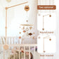 Wooden Baby Crib Mobile Rattle Hanger And Bell Holder