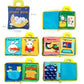 Beiens 3D Soft Cloth Baby Books: Animal and Vehicle Themes, Montessori Educational Toys for Toddler Development