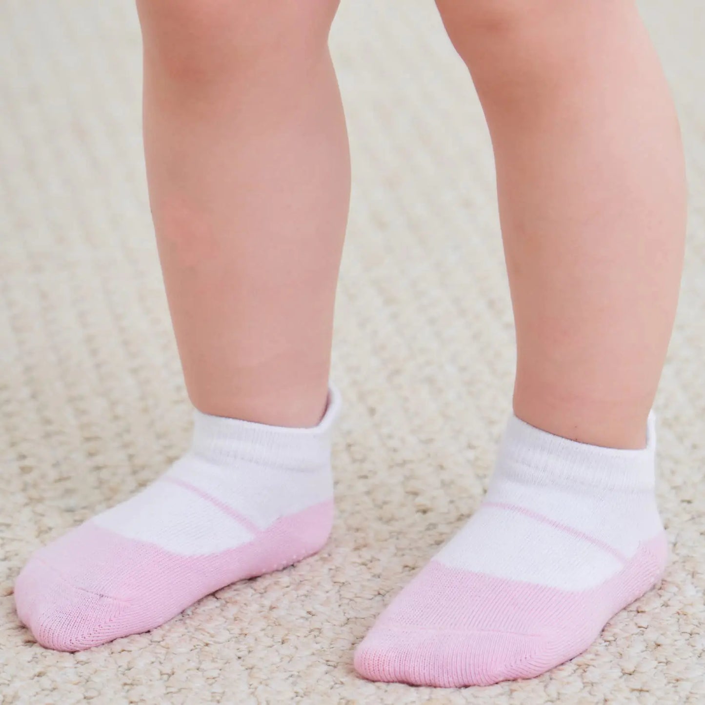 Zaples Baby Non Slip Grip Ankle Socks with Non Skid Soles for Infants Toddlers Kids Boys Girls 6-12 Months Mary Janes - 12 Pairs