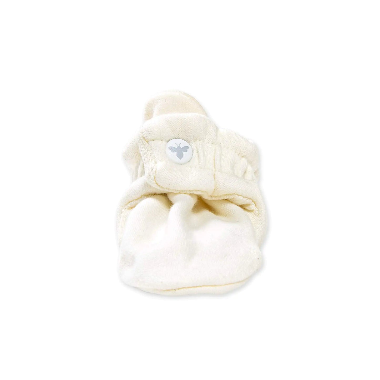 Burt's Bees Baby Unisex Baby Booties, Organic Cotton Adjustable Infant Shoes Slipper Sock 6-9 Months Infant Eggshell White