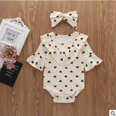 Baby Romper Polka Dot Ruffles Playsuit