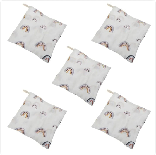 5-Pack Baby Cotton Face Towels