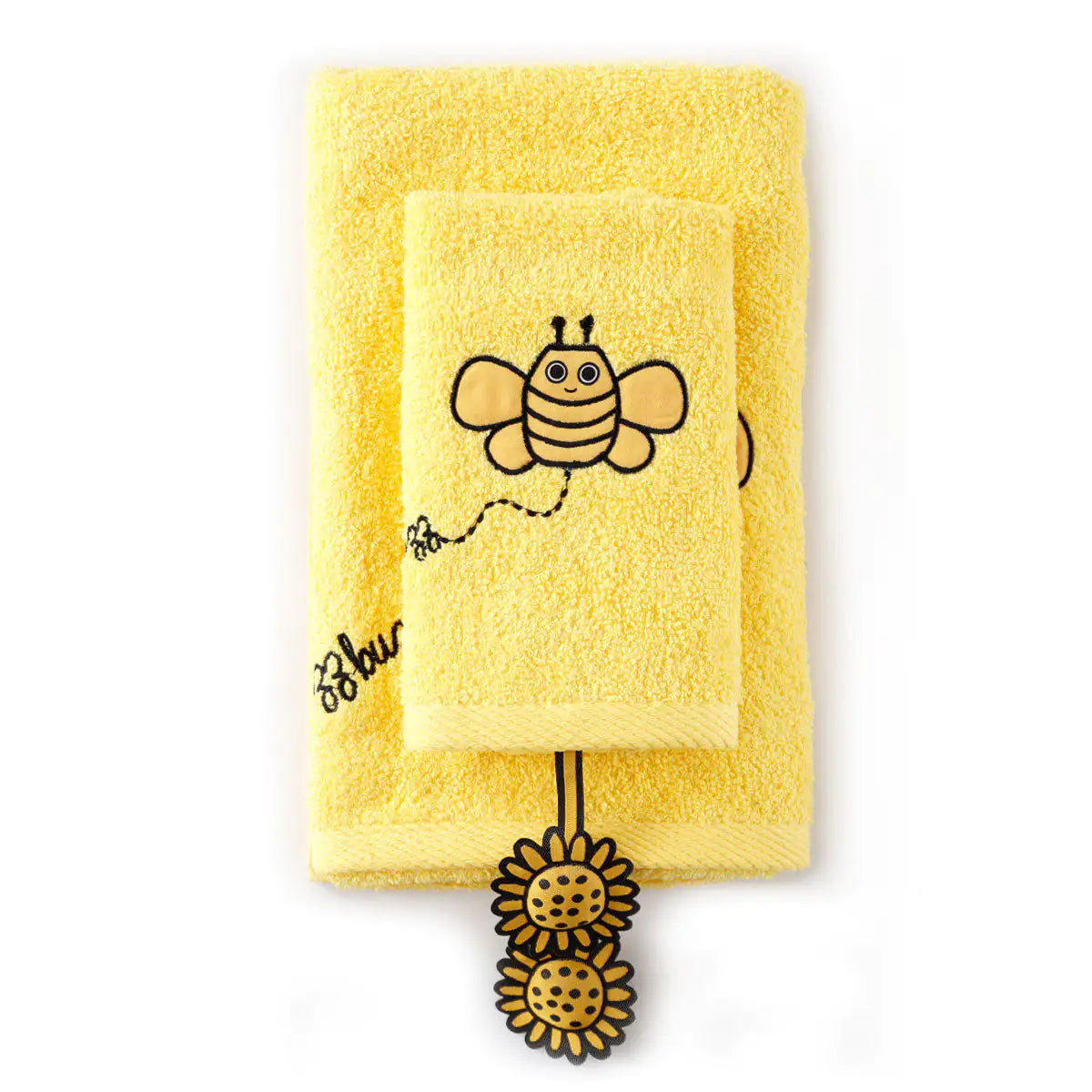 Milk&Moo Buzzy Bee Baby Towel Set of 2