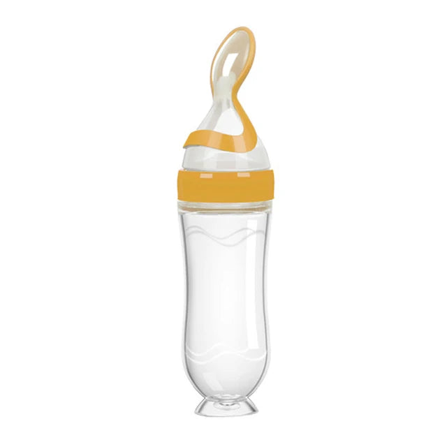 Squeezing Feeding Bottle Silicone Newborn Baby