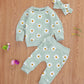 Full Print Chrysanthemum Baby And Child Suit