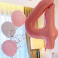 32inch Pastel Baby Blue Pink Foil Number Balloon With Crown 1 2 3 4 5 6 7  Birthday Party Baby Shower Wedding Decoration