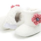 Cozy Sunflower Cotton Baby Boots