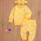 Full Print Chrysanthemum Baby And Child Suit