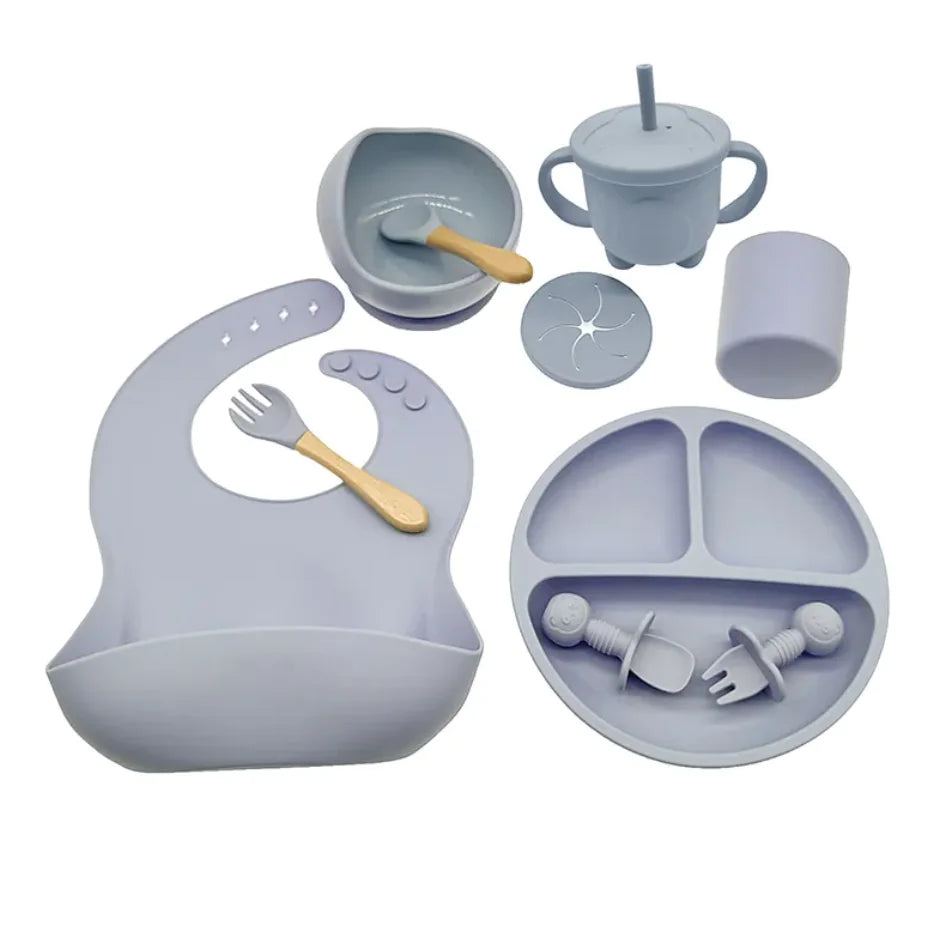 Baby Silicone Feeding Tableware Set