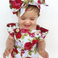 Baby Girls Jumpsuit Romper And Headband Set