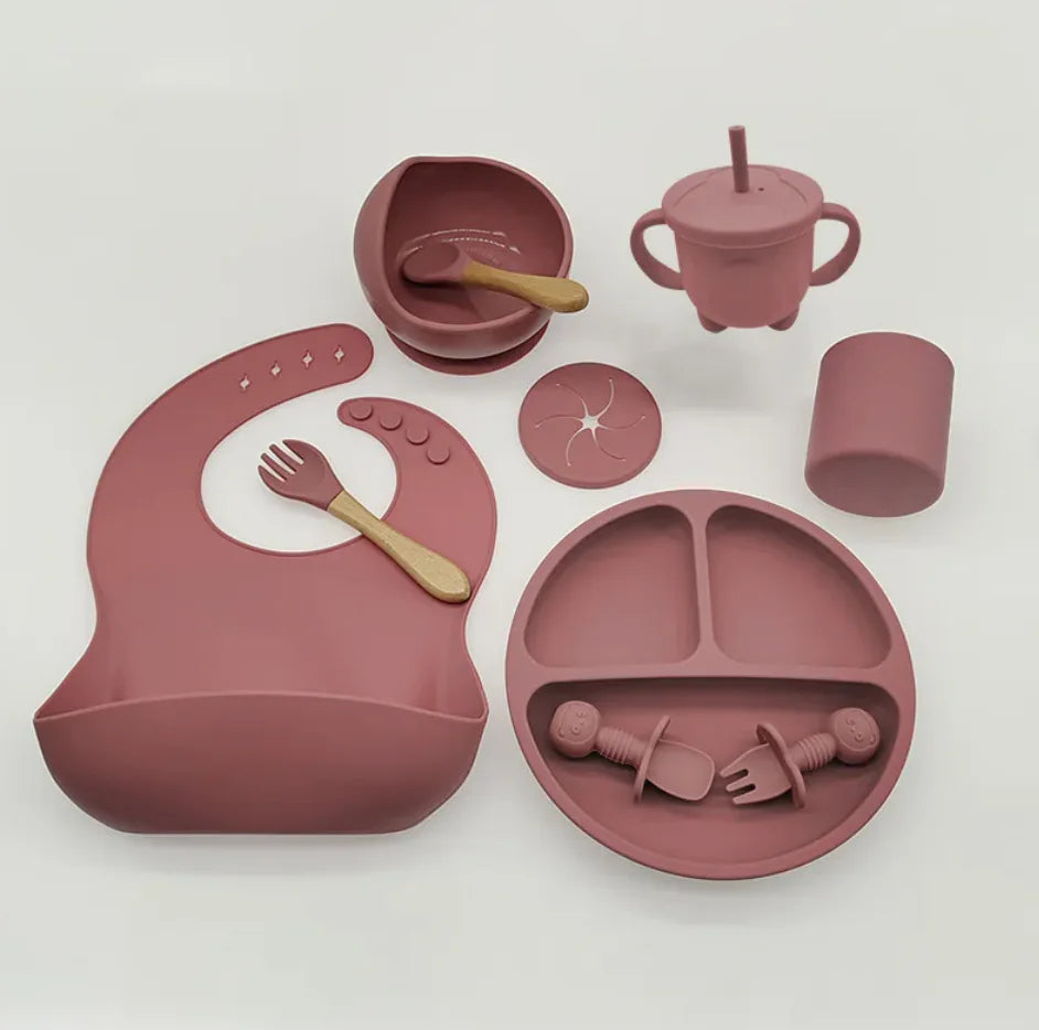 Baby Silicone Feeding Tableware Set