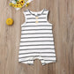 2019 Baby Striped Romper: Sleeveless Summer Outfit