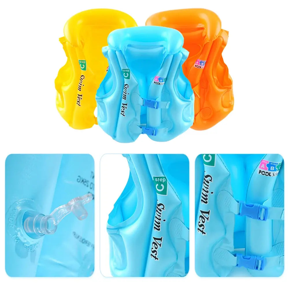 Inflatable Life Vest Baby Swimming Jacket