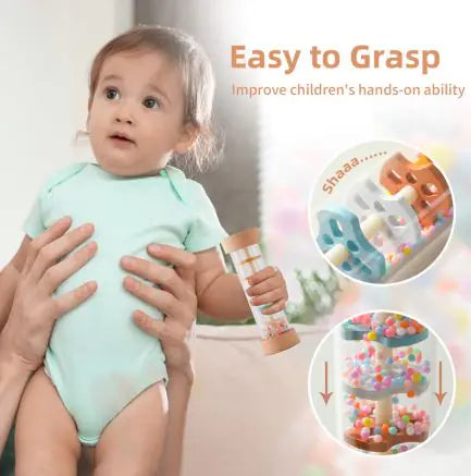 Hourglass Rain Music Baby Rattle