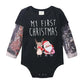 Baby Boys Romper Long Sleeve Tattoo Print