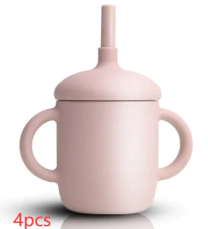 Leak-Proof Silicone Baby Straw Cup