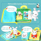 Beiens 3D Soft Cloth Baby Books: Animal and Vehicle Themes, Montessori Educational Toys for Toddler Development