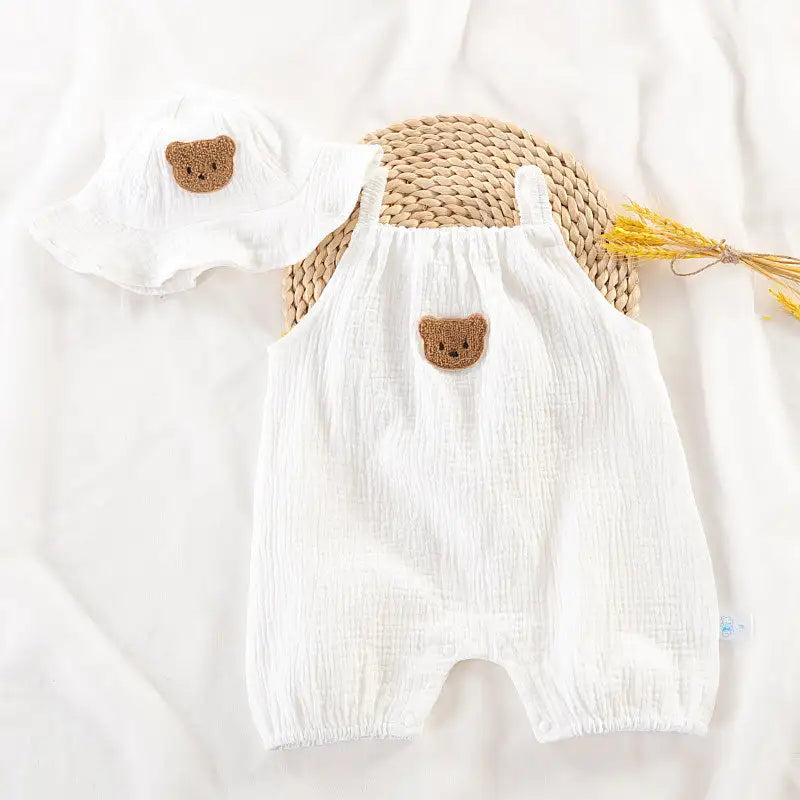 Summer Baby Clothes With Cap