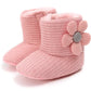 Cozy Sunflower Cotton Baby Boots