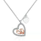 Baby Foot Heart Pendant Necklace