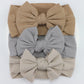 3Pcs/Lot Knit Baby Headband Bow Set