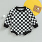 Baby Checkered Print Bubble Romper Onesie