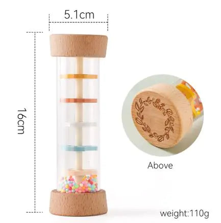 Hourglass Rain Music Baby Rattle